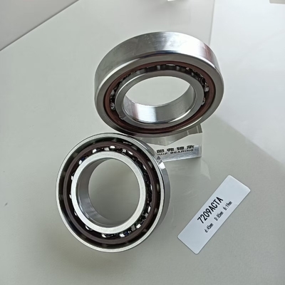 Прямой 7209AC угловой контактный шариковый подшипник 45*85*19 мм с стальной клеткой и открытыми уплотнениями