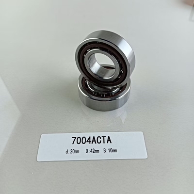 Однорядный 20*42*12 мм угловой контактный шариковый подшипник 7004AC для направления радиальной нагрузки