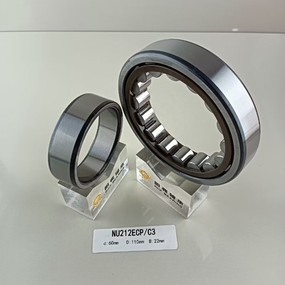 Долговечность NU/NJ/NF212ECP цилиндрический роликовый подшипник 60*110*22 мм с прочной стальной клеткой