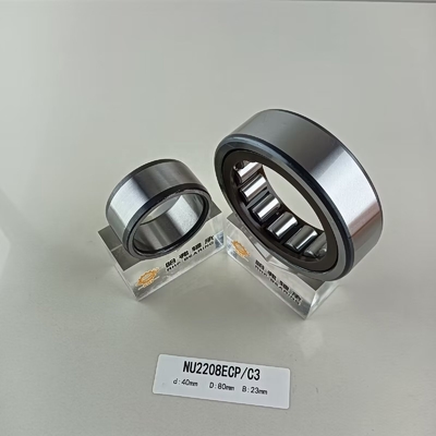 Хромная сталь Gcr15 NU/NJ/NF2208ECP цилиндрический роликовый подшипник 40*80*23 мм для промышленной